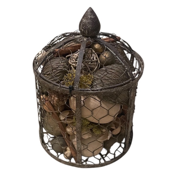 Chicken Wire Decorative Potpourri Filled Bird Cage - Picture 2 of 9